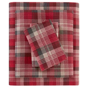 Cotton Sheet Set Cottage Charms Print, 100% Cotton Flannel Sheets Warm & Fuzz... - Picture 1 of 8