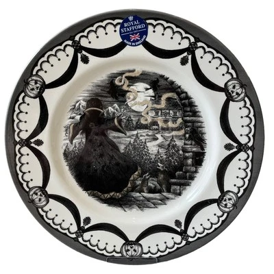 Royal Stafford WICKED WITCH  Dinner Plates 11in Set of 4 Spooky Halloween New - Image 1 of 4