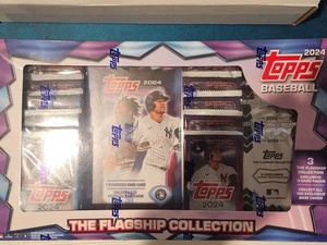 MLB Topps 2024 Series 1&2 Baseball The Flagship Collection Trading Card Box - Picture 1 of 2