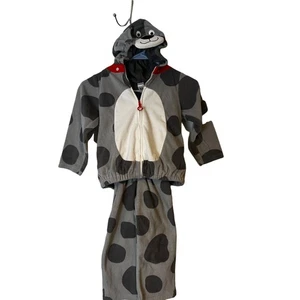 Halloween Puppy Dog Costume Toddler Youth Size 4T Gray Spotted Hoodie - Picture 1 of 8