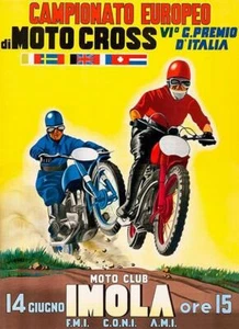 1953 European Motocross Championship - Promotional Advertising Magnet - Picture 1 of 2