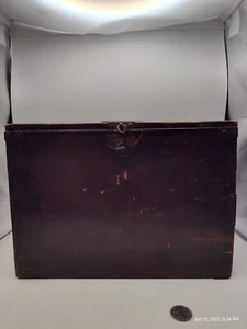 Antica scatola da pittore cinese in legno da fine 1800 a primi '900 - Foto 1 di 21