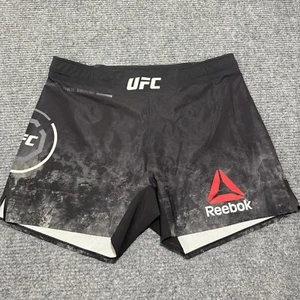 Reebok UFC Shorts Mens 36 Fight Night Octagon Compression Grey Black 5" MMA - Picture 1 of 12