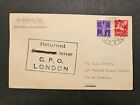 Italy 1939 First Flight Cover FFC Rome t British Consulate Brazil Returned to GB