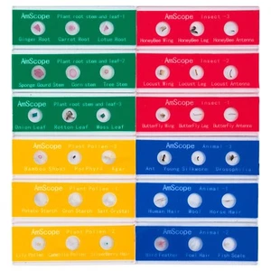 Juego de 36 diapositivas zoológicas y botánicas AmScope PS-P12X3-A - Imagen 1 de 1