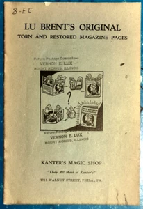 LU BRENTS ORIGINAL ZERRISSENE UND RESTAURIERTE ZEITSCHRIFTENSEITEN ZAUBERBUCH 1.AUFLAGE 1939 - Bild 1 von 1
