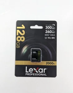 Carte SDXC UHS-II Lexar Professional (LSD2000128G-BNNNU) 2000x 128 Go - Photo 1 sur 2