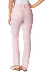 Gloria Vanderbilt Womens Classic Amanda High Rise Tapered Jean 14 29 inseam PINK - Picture 1 of 3