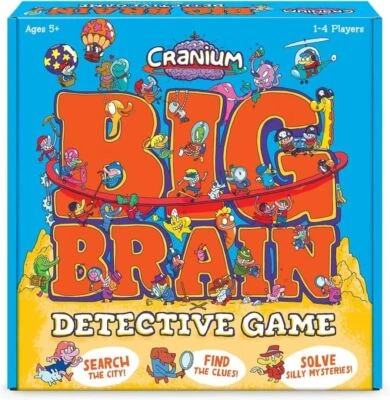 Cranium Big Cerebro Detective Juego de Mesa 869252 Funko 1-4 Jugadores Edades 5+ - Imagen 1 de 4