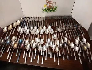 Vintage William Rogers & Son 97 Piece "Talisman" Silverplate Flatware - Picture 1 of 14