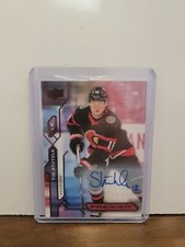 2021-22 Upper Deck Premier TIM STUTZLE #11 On-Card Auto Ottawa Senators
