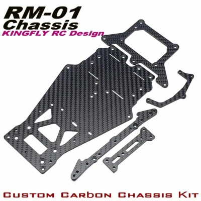 Custom Upgrade-Teile CARBON-FAHRGESTELL/TEILE für TAMIYA  1/12 RM-01 Chassis - Bild 1 von 4