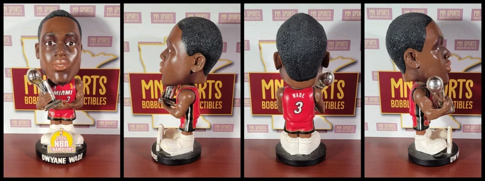 Dwayne Wade Bobblehead Miami Heat Knucklehead NBA Championship Trophy Ultra Rare - Image 1 of 1