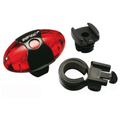 LUCE BICI A LED POSTERIORE BICICLETTA MTB REGGISELLA 4 FUNZIONI A BATTERIA - Immagine 1 di 2