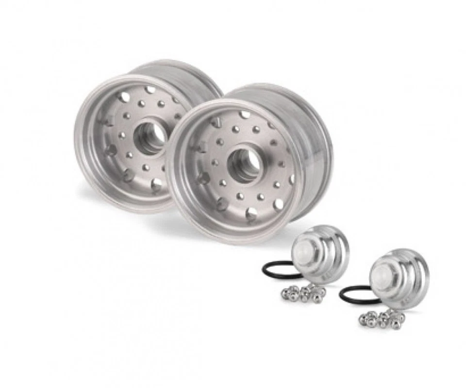 Carson 500907040 - 1:14 Alu Felgen F. Carson Auflieger (2) - Neu - Bild 1 von 1