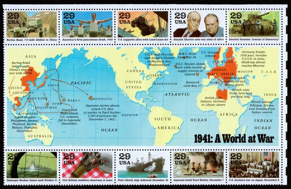 United States Scott 2559 Plate Block of 10 (1991) Mint NH VF, CV $7.50 W - Image 1 of 1