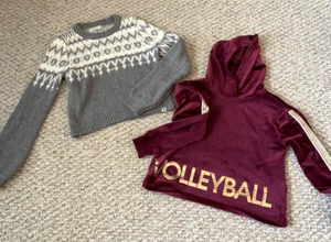 Girls Lot of 2 Sweater and Sweatshirt Size 10 - Picture 1 of 8