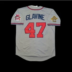 Tom Glavine Atlanta Braves Jersey 1995 World Series Retro Throwback NEW SALE! - Picture 1 of 6