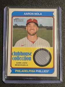 Reliquias de colección Aaron Nola Clubhouse #CCR-AN 2023 Topps Heritage - Imagen 1 de 2