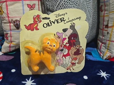 Disney Oliver & Company Sears Flocked 5” 1988 Oliver Brinquedo Vintage Novo😺😻🙀 - Imagem 1 de 4