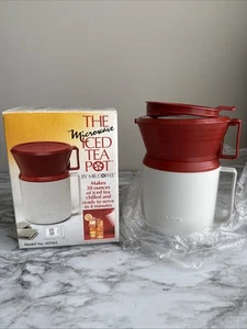 NOS Mr. Coffee Microwave Iced Tea Pot Model MTM1 20 Oz Vtg Open Box - Picture 1 of 7