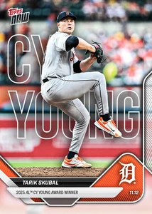 Tarik Skubal AL CY YOUNG 2025 Topps Now card OS-4 Presale - Picture 1 of 2