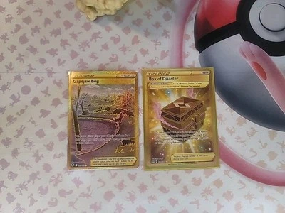 Box of Disaster - 214/196 & Gapejaw Bog 213/195 Pokemon Gold Cards NM - Image 1 of 4