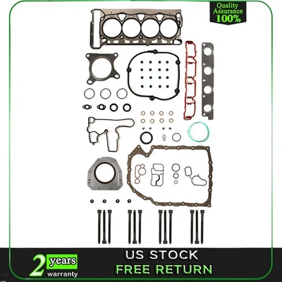 Full Gasket Set Head Bolts Fits 2008-2011 Audi A3 A4 A5 VW Jetta Passat 2.0 DOHC - Изображение 1 из 4