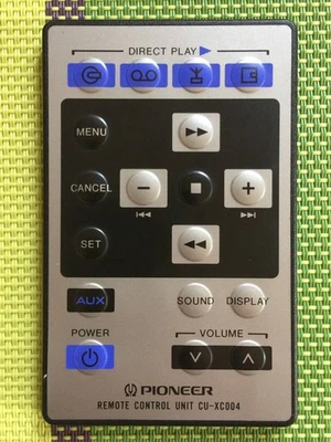 Pioneer Carrozzeria Silver Black Tested CU-XC004 Genuine Remote Control Japan JP - Image 1 of 2