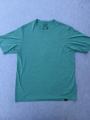 Camisa Patagonia Para Hombres Esmeralda Ligera Capilene Capa Base Manga Corta Talla M Foto 1 de 4