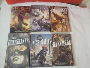 Set of 6 Cherie Priest PB Books Steampunk Sci Fi Fantasy Clockwork Century - Foto 1 di 13