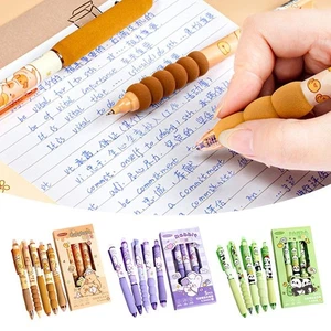 5PCS/Set Capibara Panda Rabbit Gel Pen 0.5mm Blue Ink Sign Pen School Office - Picture 1 of 14