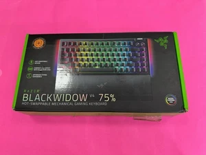 Clavier de jeu mécanique Razer BlackWidow V4 75% avec repose poignet OPEN BOX - Photo 1/10