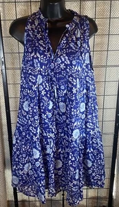 Olivia James The Label Ro Blue Floral Dress Sz S - Picture 1 of 5