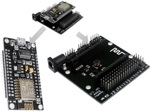 NodeMcu V3 Lua Wemos WiFi ESP-12E ESP8266 Development Board + Base Board |Pan... - Afbeelding 1 van 9