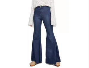 We The Free Just Float On Flare Jeans Gr. 26 High Rise Bell Bottom Jericho Blau - Bild 1 von 24