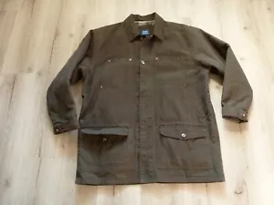 Vintage High Sierra Jacke Herren L braun Canvas Chore Barn Coat Flanell gefüttert EUC - Bild 1 von 13