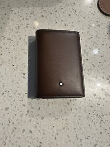 Montblanc Bifold Leather Card Holder Wallet - Brown