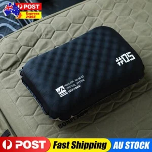 Inflatable Pillow Lightweight Camping Pillow Portable Travel Pillow (Black) - Picture 1 of 11