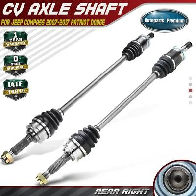 2x CV Axle Shaft Assembly for Jeep Compass 2007-2017 Patriot Dodge Rear LH & RH - Image 1 of 4