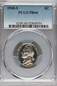 1968 S Proof Jefferson Nickel PCGS PR66 Toned *DoubleJCoins* 9001-40 - Picture 1 of 2