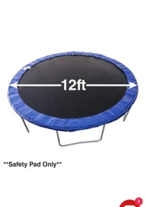 Trampoline Safety Pad 12FT Round Blue Spring Cover Tear Resistant Foam Pad, NEW - Picture 1 of 5