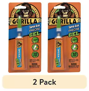 (2 pack) Gorilla Glue No Drip Gel, Precision Tip, 15 Gram,dries in 10-45 seconds - Picture 1 of 14
