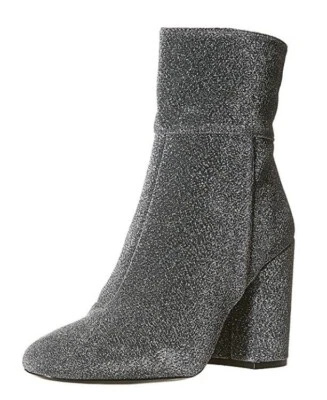 STEVE MADDEN GOLDEEE SILVER ARGENTO  CERNIERA LATERALE  ORIGINALI E NUOVO - Immagine 1 di 4