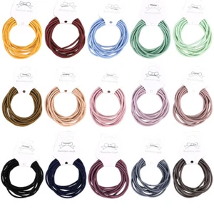 10Pcs Rubber Bands Thin Elastic Hair Holder Ponytail Hair Holder Hair Scrunchy - Picture 1 of 33
