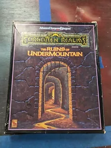 Ruinas de Undermountain Box Set 1060 Reinos Olvidados AD&D TSR Completo - Imagen 1 de 7
