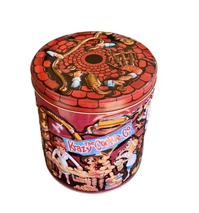Krazy Cookie Co 3D Round Tin Oven Bakers Funny People Brick Look 6.75 Inch Tall - Imagen 1 de 6