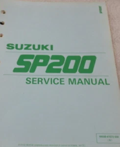 1991 Suzuki Motor SP200 Servicio Tienda Manual 99500-41072-03E OEM - Imagen 1 de 1