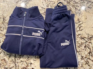 Puma Boys Tracksuit Blue , Size 4 - Picture 1 of 8