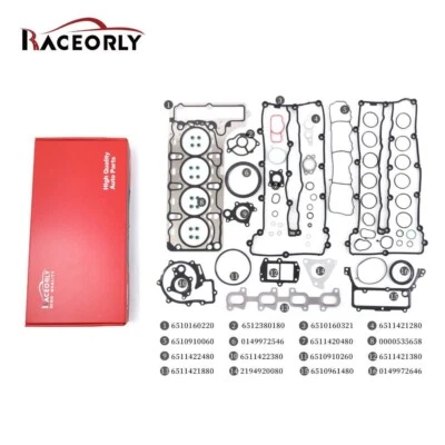 RACEORLY Rebuild Gasket Kit For Mercedes-Benz C200 E250 CDI Viano Vito 2.1 OM651 Foto 1 de 3